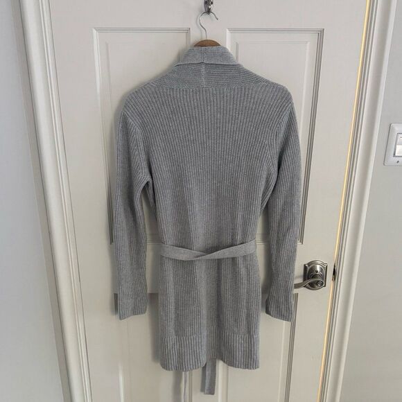 Cabi Grey Exhale Long Line Sweater Cardigan #5445 Size Small - Picture 6 of 9
